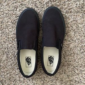Black Vans Slip Ons